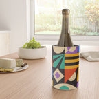 Bauhaus Mid Century Abstract Shapes colorful Wine Chiller Gallery Image 4