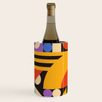 Bauhaus Mid Century Abstract Shapes colorful Wine Chiller Gallery Image 3