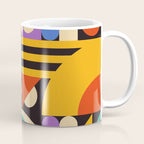 Bauhaus Mid Century Abstract Shapes colorful Coffee Mug Gallery Image 1