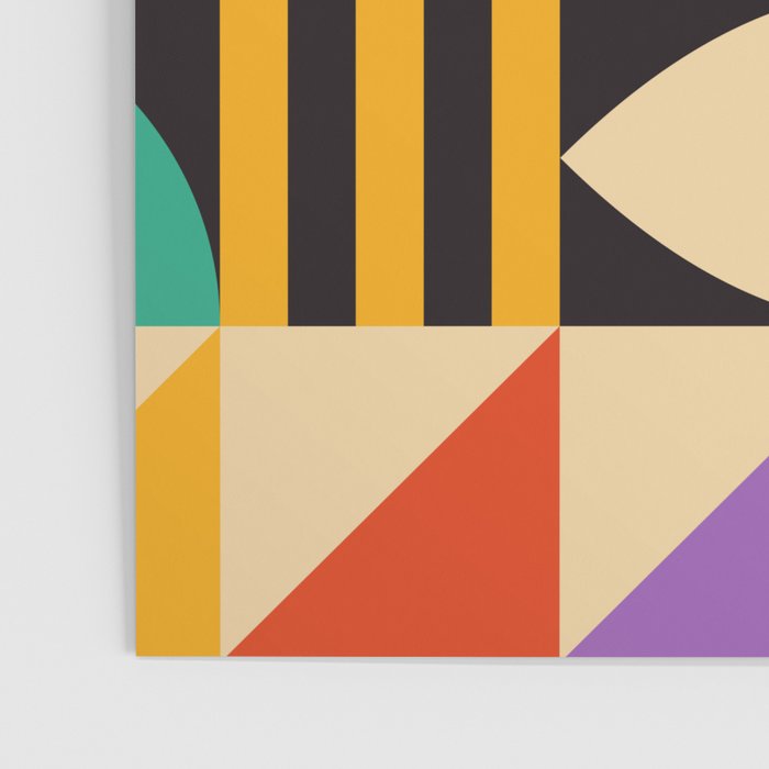 Bauhaus Mid Century Abstract Shapes colorful Poster Gallery Image 3
