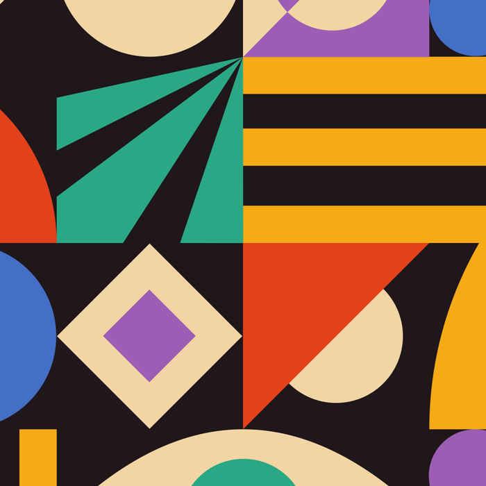 Bauhaus Mid Century Abstract Shapes colorful Coffee Mug Gallery Image 2