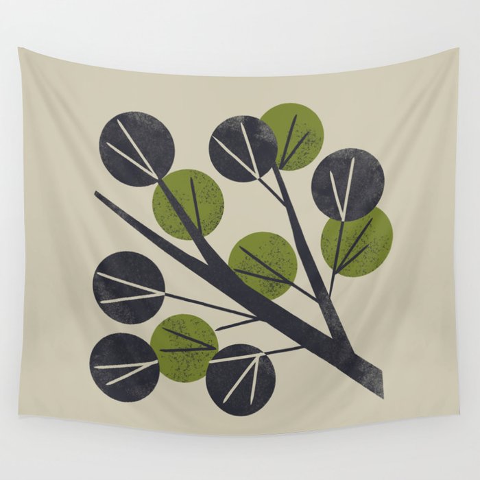Minimal Branch Wall Tapestry Gallery Image 1