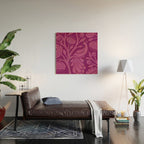 Peacock Dreams - berry Wood Wall Art Gallery Image 2