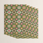 Checkerboard Quilt - Fall Colors Wrapping Paper Gallery Image 3