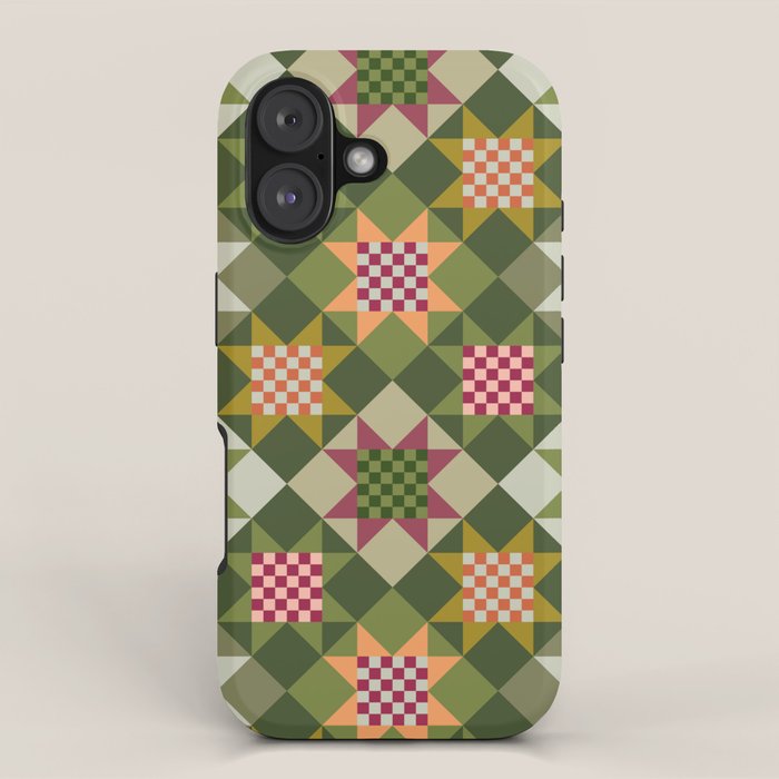Checkerboard Quilt - Fall Colors iPhone Case Gallery Image 1