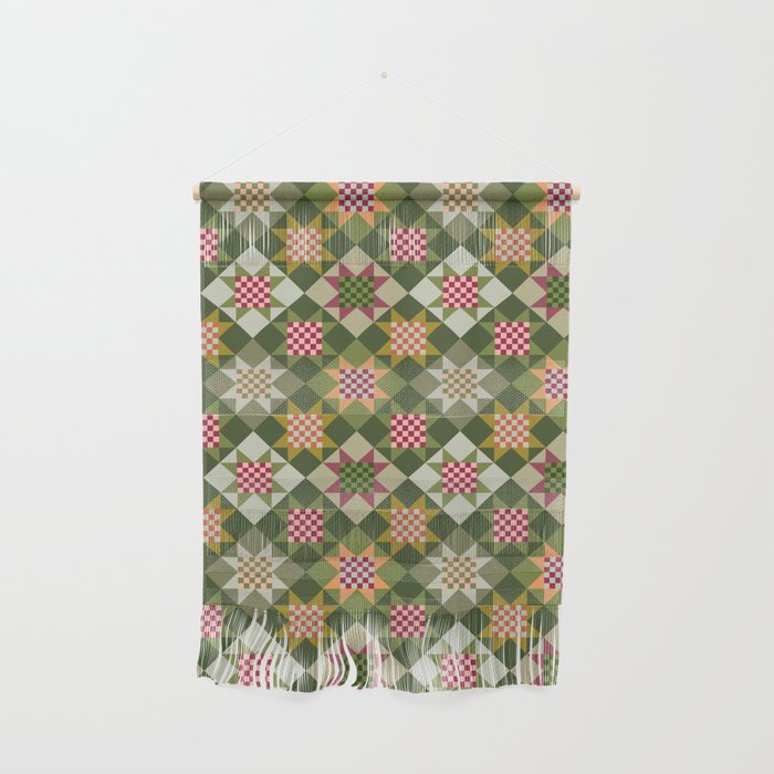 Checkerboard Quilt - Fall Colors Wall Hanging Gallery Image 1