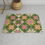 Checkerboard Quilt - Fall Colors Rug Gallery Image 1
