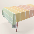 Gradient Arch XIV Pastel Mid Century Modern Rainbow Tablecloth Gallery Image 1