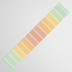 Gradient Arch XIV Pastel Mid Century Modern Rainbow Table Runner Gallery Image 3