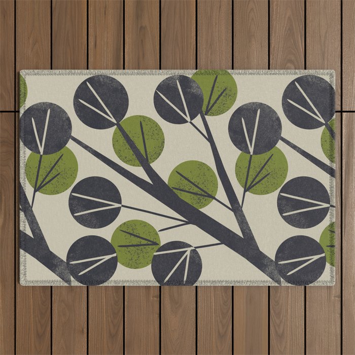 Minimal Branch Outdoor Rug Gallery Image 1