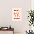 Lobster Lover Club - Seafood Coastal Art Poster Gallery Image 2
