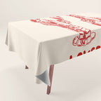 Lobster Lover Club - Seafood Coastal Art Tablecloth Gallery Image 1