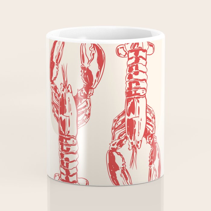 Lobster Lover Club - Seafood Coastal Art Coffee Mug Gallery Image 4