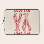 Lobster Lover Club - Seafood Coastal Art Laptop Sleeve Gallery Image 1