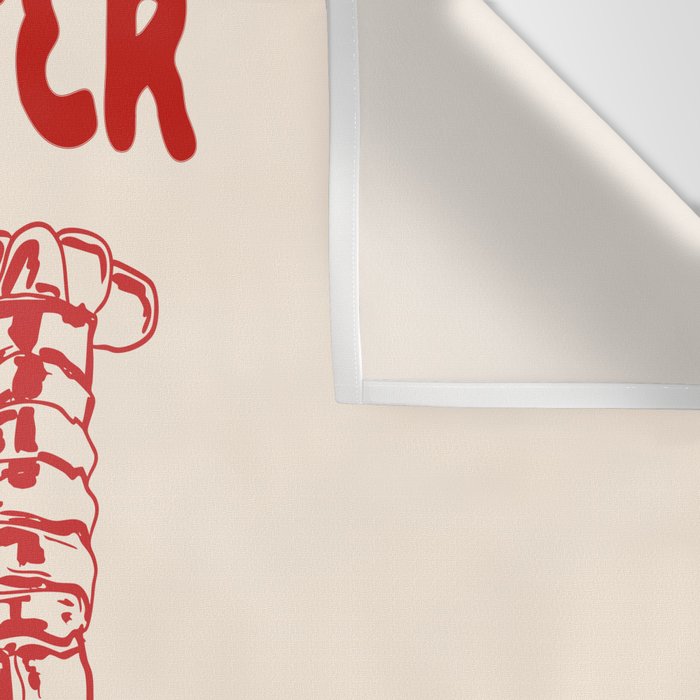 Lobster Lover Club - Seafood Coastal Art Wall Tapestry Gallery Image 3