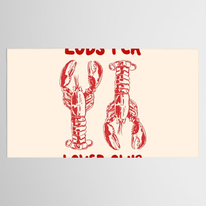 Lobster Lover Club - Seafood Coastal Art Tablecloth Gallery Image 2