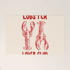 Lobster Lover Club - Seafood Coastal Art Welcome Mat Gallery Image 1