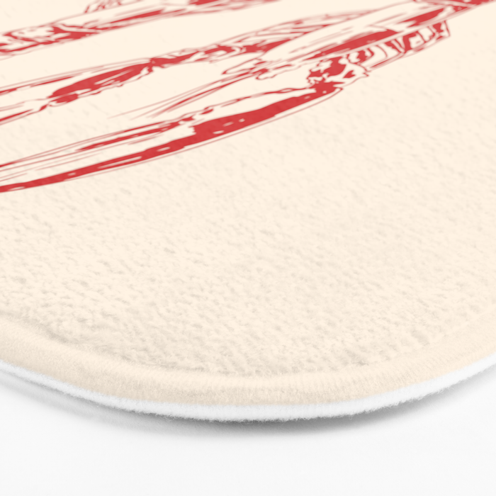 Lobster Lover Club - Seafood Coastal Art Bath Mat Gallery Image 3