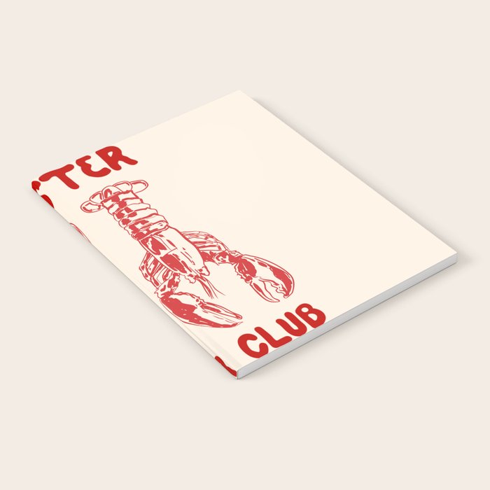 Lobster Lover Club - Seafood Coastal Art Notebook Gallery Image 2