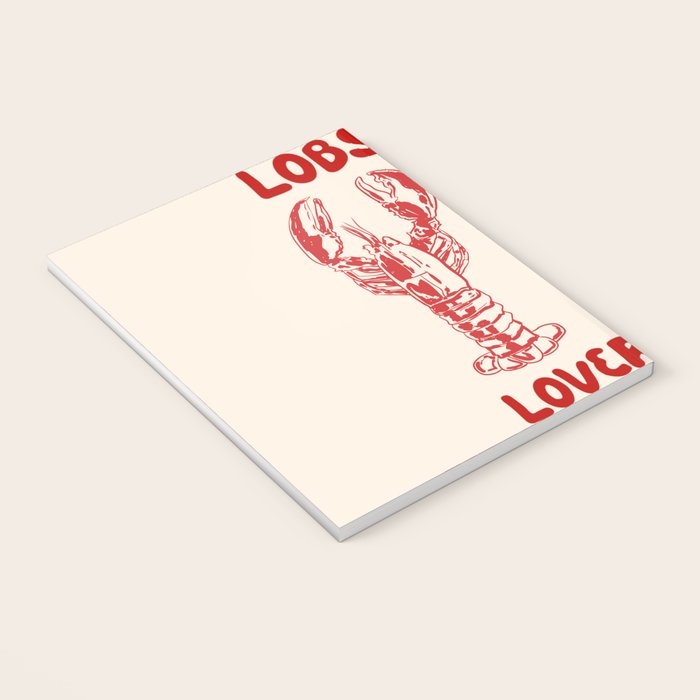 Lobster Lover Club - Seafood Coastal Art Notebook Gallery Image 3