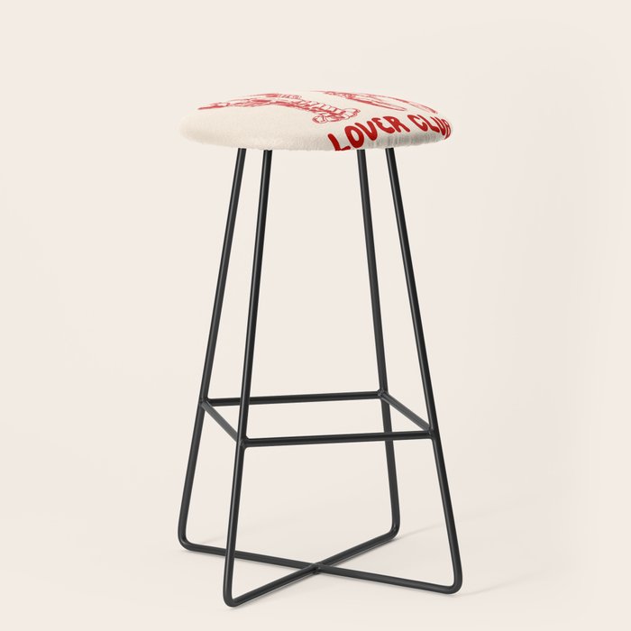 Lobster Lover Club - Seafood Coastal Art Stool Gallery Image 1