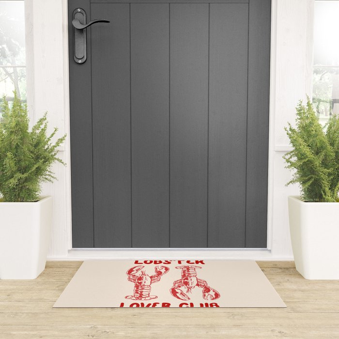 Lobster Lover Club - Seafood Coastal Art Welcome Mat Gallery Image 3