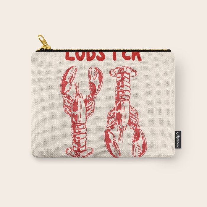Lobster Lover Club - Seafood Coastal Art Carry All Pouch Gallery Image 1
