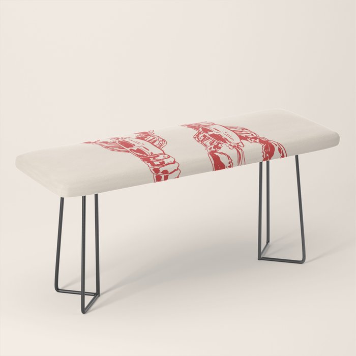 Lobster Lover Club - Seafood Coastal Art Bench Gallery Image 1