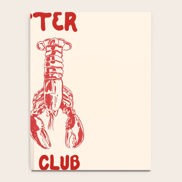 Lobster Lover Club - Seafood Coastal Art Notebook Gallery Image 4