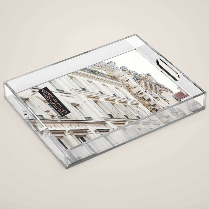 Hotel Amour in Montmartre, Paris Photography Acrylic Tray Gallery Image 1