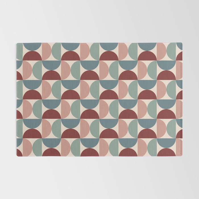 Bauhaus Mid Century Modern Geometric Pattern XV Rug Gallery Image 2