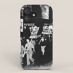 We Want Beer!  Men Protesting Against Prohibition black and white photography - photograph iPhone Case Gallery Image 1