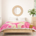 Palm Springs Pink Poodle Martini Girl Duvet Cover Gallery Image 3