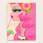 Palm Springs Pink Poodle Martini Girl Notebook Gallery Image 4