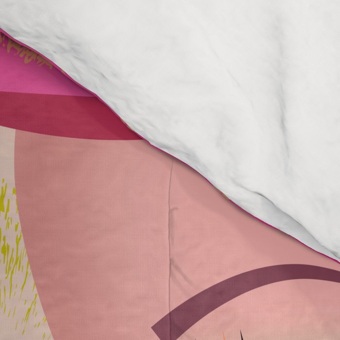 Palm Springs Pink Poodle Martini Girl Comforter Gallery Image 4