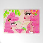 Palm Springs Pink Poodle Martini Girl Welcome Mat Gallery Image 1