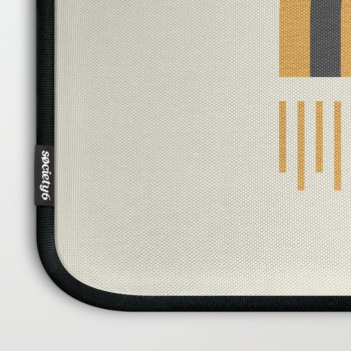 Sun and Moon Rainbow Midcentury style Laptop Sleeve Gallery Image 3