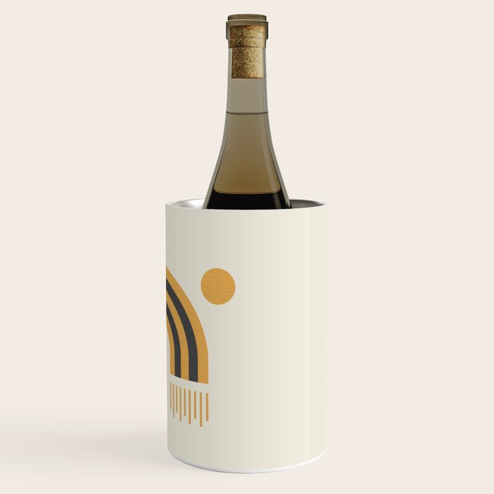 Sun and Moon Rainbow Midcentury style Wine Chiller Gallery Image 3