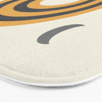 Sun and Moon Rainbow Midcentury style Bath Mat Gallery Image 3
