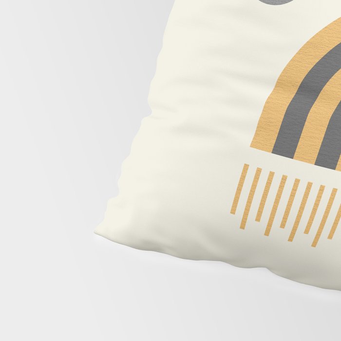 Sun and Moon Rainbow Midcentury style Pillow Sham Gallery Image 4