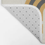 Sun and Moon Rainbow Midcentury style Bath Mat Gallery Image 2