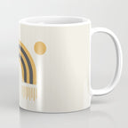 Sun and Moon Rainbow Midcentury style Coffee Mug Gallery Image 1