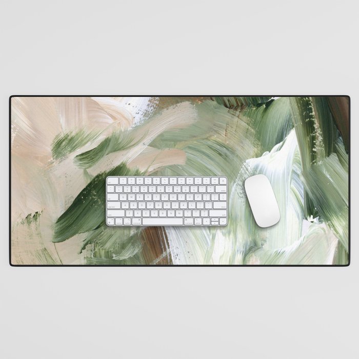 Sage green and beige vol.4.1 Desk Mat Gallery Image 1