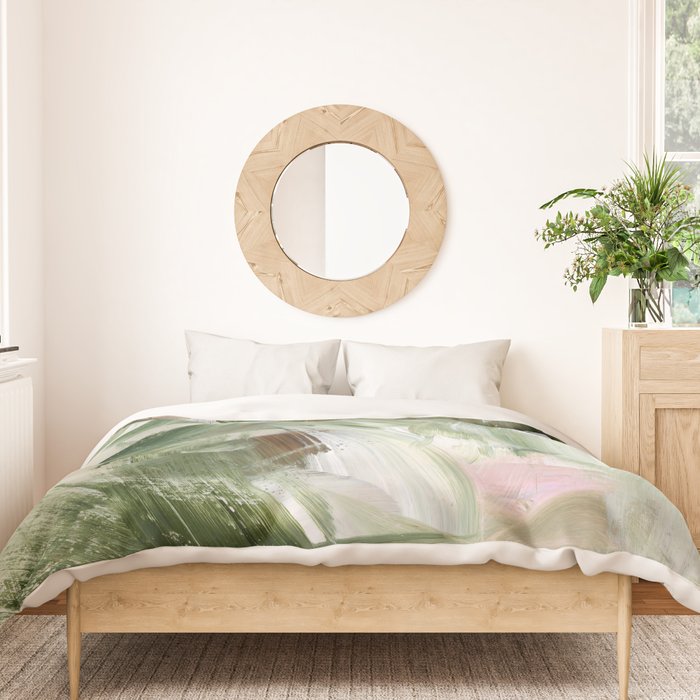 Sage green and beige vol.4.1 Duvet Cover Gallery Image 3