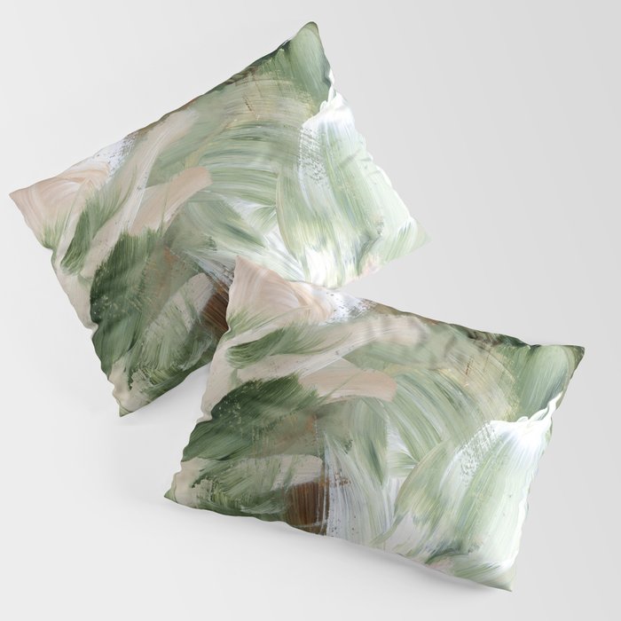Sage green and beige vol.4.1 Pillow Sham Gallery Image 3
