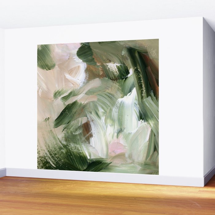 Sage green and beige vol.4.1 Wall Mural Gallery Image 2