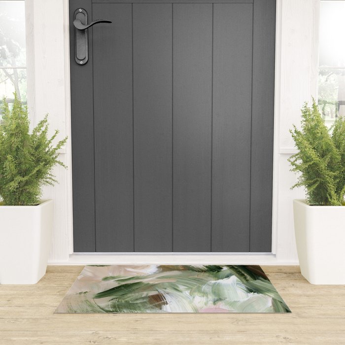 Sage green and beige vol.4.1 Welcome Mat Gallery Image 3