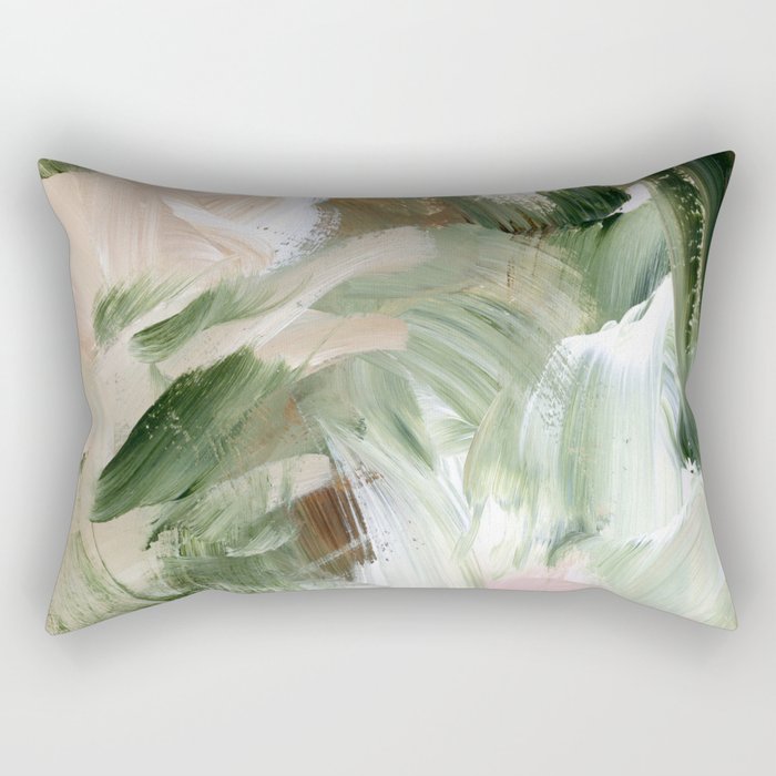 Sage green and beige vol.4.1 Rectangular Pillow