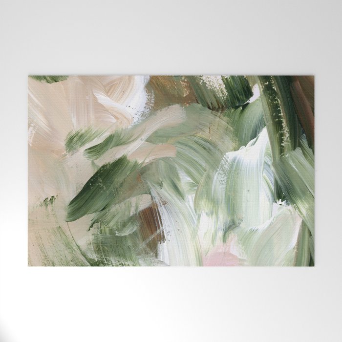 Sage green and beige vol.4.1 Welcome Mat Gallery Image 1