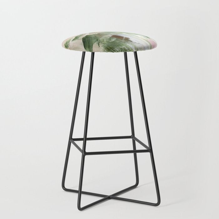 Sage green and beige vol.4.1 Stool Gallery Image 1